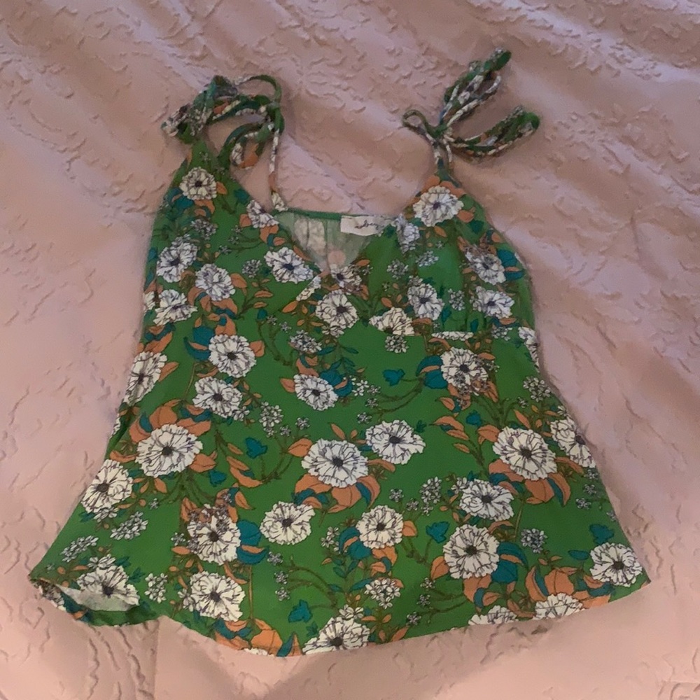 Green sleeveless top